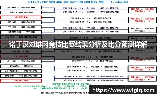 诺丁汉对维冈竞技比赛结果分析及比分预测详解